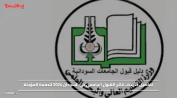 تفاصيل جديدة.. نتائج القبول الجامعي في السودان 2024 للدفعة المؤجلة